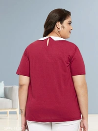GWPa- 28102 Women's Plus Size Embroiderd Top - 4XL