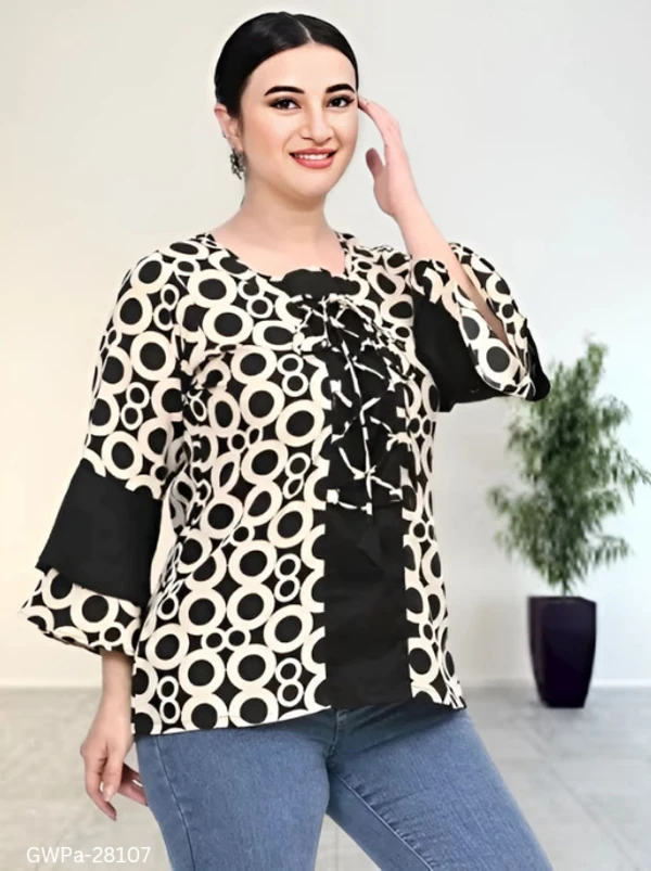 GWPa- 28107 Stylish Western Top/Tunic  - XXL