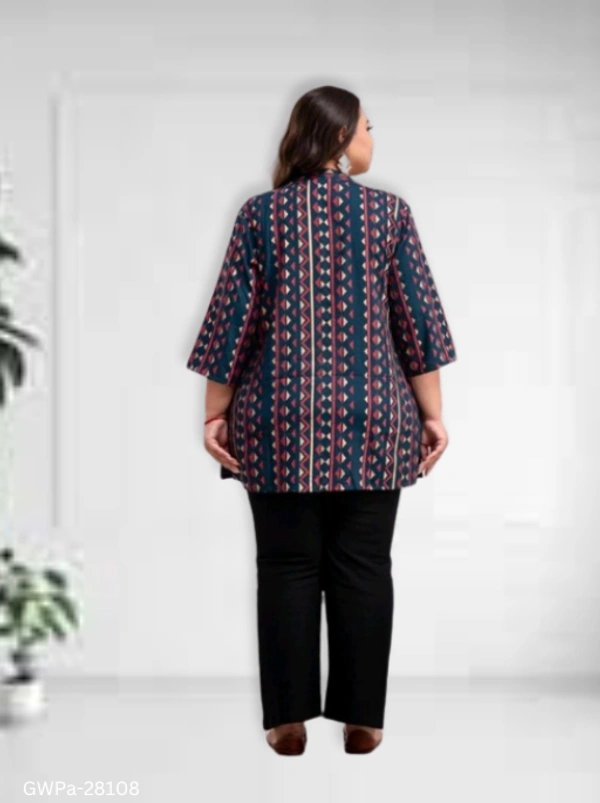 GWPa-28108 Women Rayan Top Plus Size - 4XL