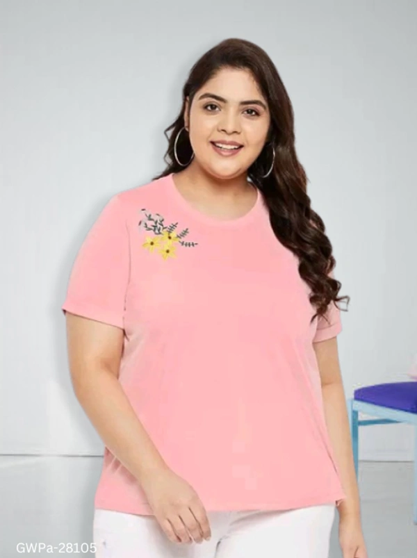 GWPa- 28105 Women's Round Neck Top - 4XL