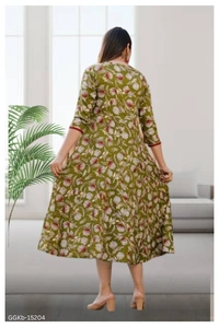 GGKb-15204 Anarkali Long Kurti For Women's - L