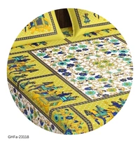 GHFa-23118 Cotton Double Bedsheet With 2 Pillow Cover - Double