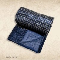 GHFb-23210 Floral Print Microfiber Filler Silk Double Bed Razai - Double 90*100