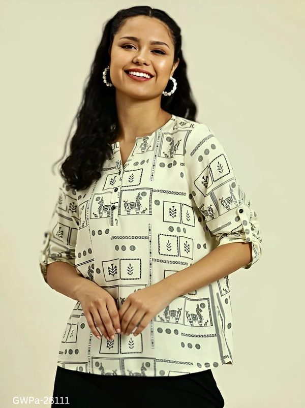 GWPa-28111 Classic Modern Women  Tunics & Top - 3XL