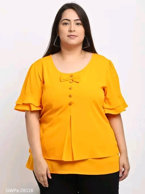 GWPa-28116 Women's Round Neck Tops & Tunics - 5XL