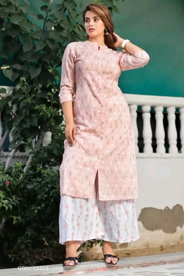 GGKc-15303 Fabulous Women Kurta Palazzo Set - S