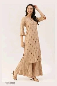 GGKc-15305 Stylish Women Kurta & Sharara Set - M