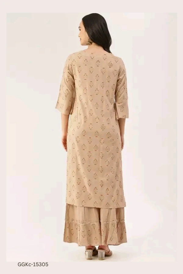 GGKc-15305 Stylish Women Kurta & Sharara Set - M