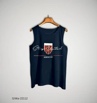 GIWa-22112 Printed Cotton Men's Vest - M