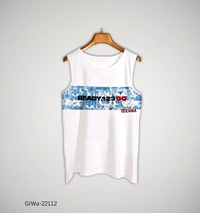 GIWa-22112 Printed Cotton Men's Vest - M