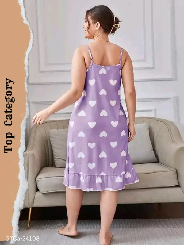 GTCa-24108 Stylish Short Cami Nighty Dress  - S