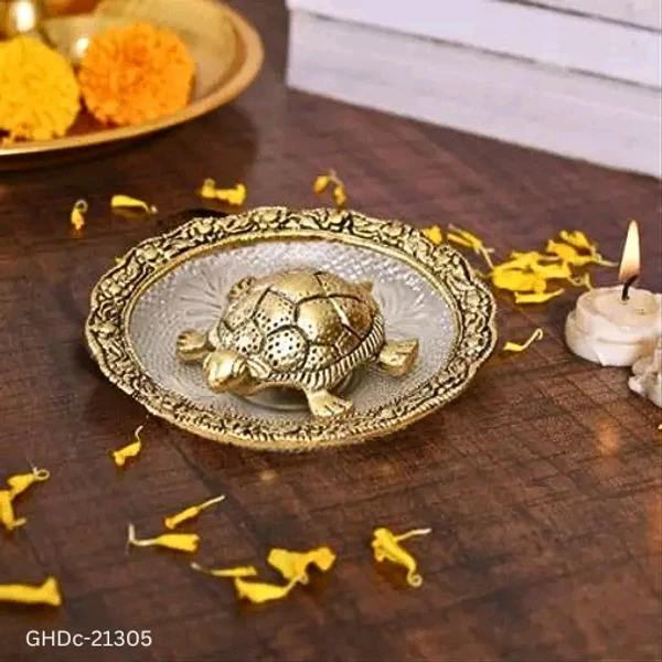 GHDa-21305 Fengshui Tortoise With Metal Plate