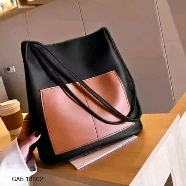 GAb-18202 Premium Handbag Black for Women & Girls 