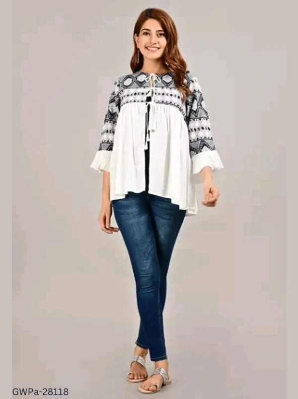 GWPa-28118 Viscose Rayon Top - 3XL