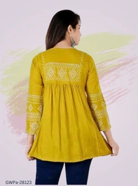 GWPa-28123 Rayon Frock Tops & Tunics - 6XL