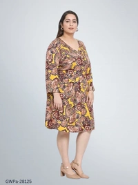 GWPa-28125 Multicolor Women Viscose Dress - 5XL