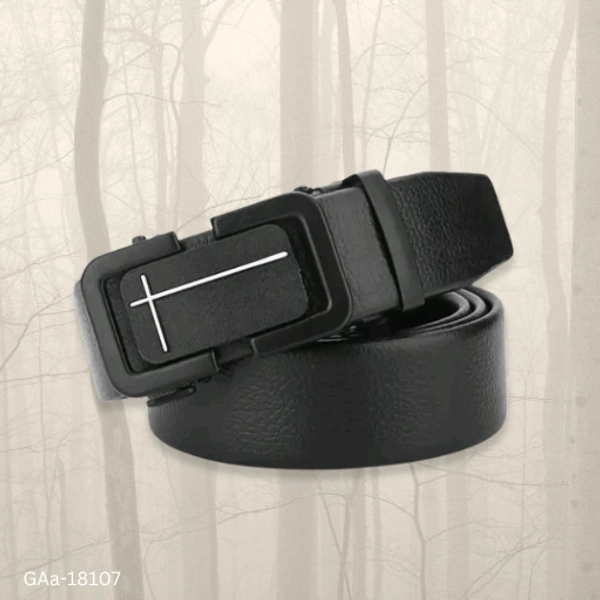 GAa-18107 Men Formal Black Autolock Belt - Free Size