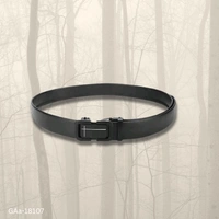 GAa-18107 Men Formal Black Autolock Belt - Free Size