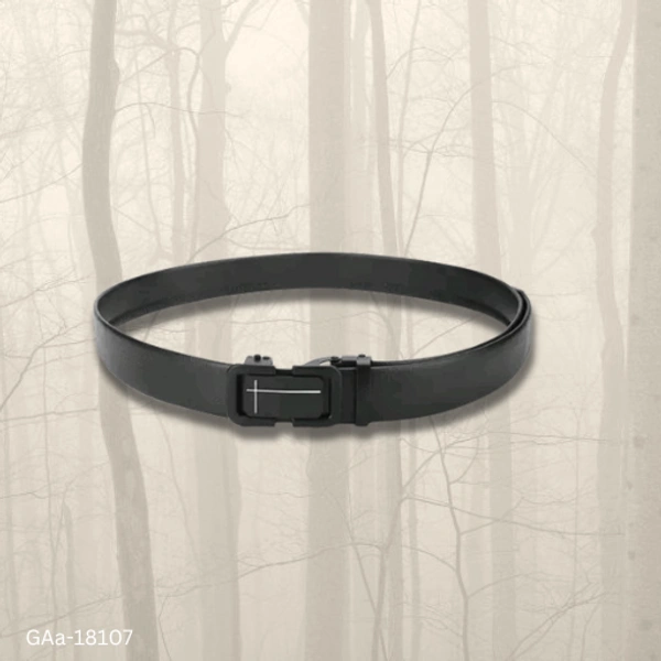 GAa-18107 Men Formal Black Autolock Belt - Free Size