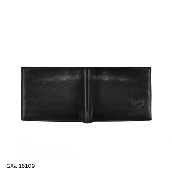 GAa-18109 Black PU Leather Wallet for Men - Free Size