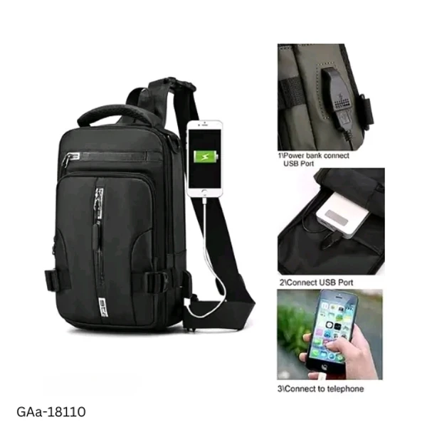 GAa-18110 Laptop Backpack Travel Chest Bag - Free Size