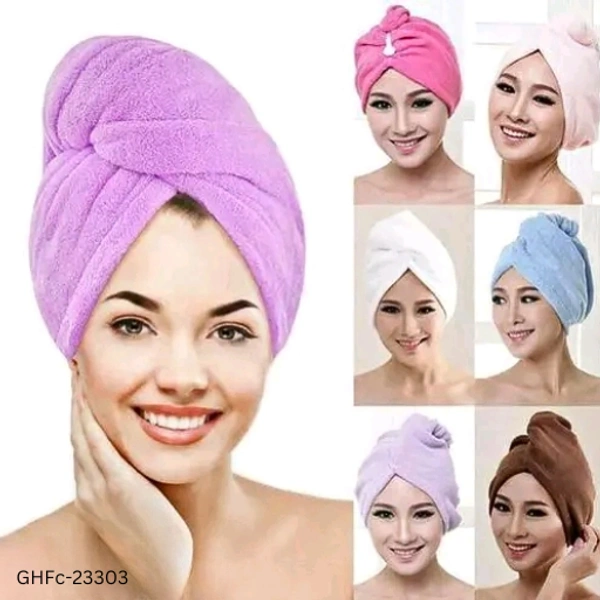 GHFc-23303 Women New Fast Hair Drying Towel - Free Size