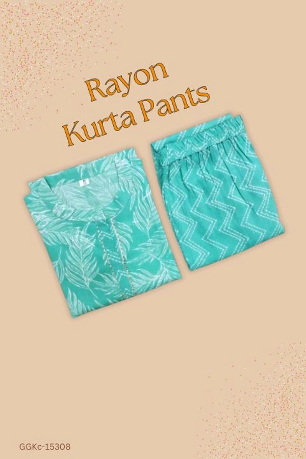 GGKc-15308 Kurta With Pants  - M