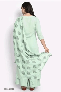 GGKc- 15314 Viscose Rayon Kurta Dupatta Set - L