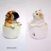 GHDb-21201 Cute Smile Cat Decorative Showpiece