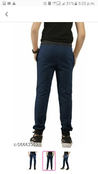 Fashionable Pant For Boys - blue and black , s,m,l