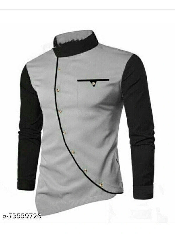 Latest Plus Designer Shirt For Men's  - black , S M L XL 