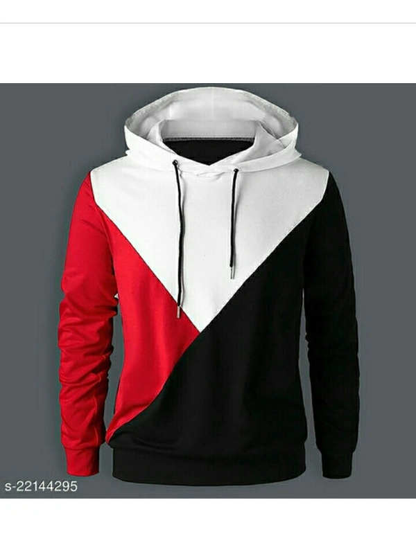 Men's Fashionable Cotton T-shirt - white red and black , S M L XL XXL