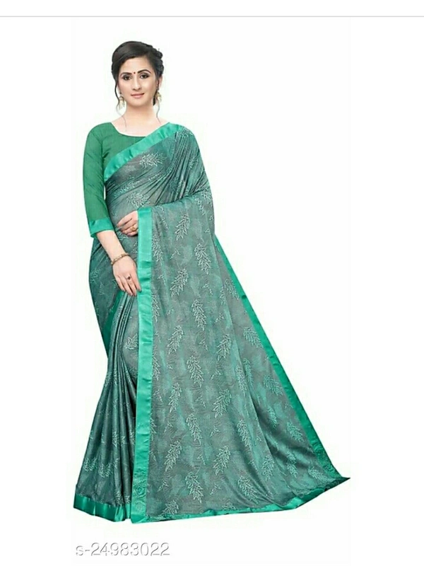 Fabulous Designing Saree - blue , free size 