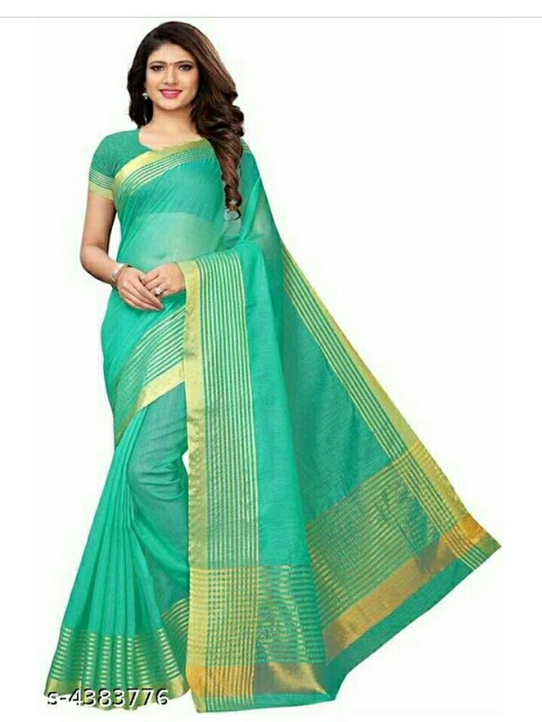 Style Cotton Silk Printed Women's Saree - red & extra , free size 