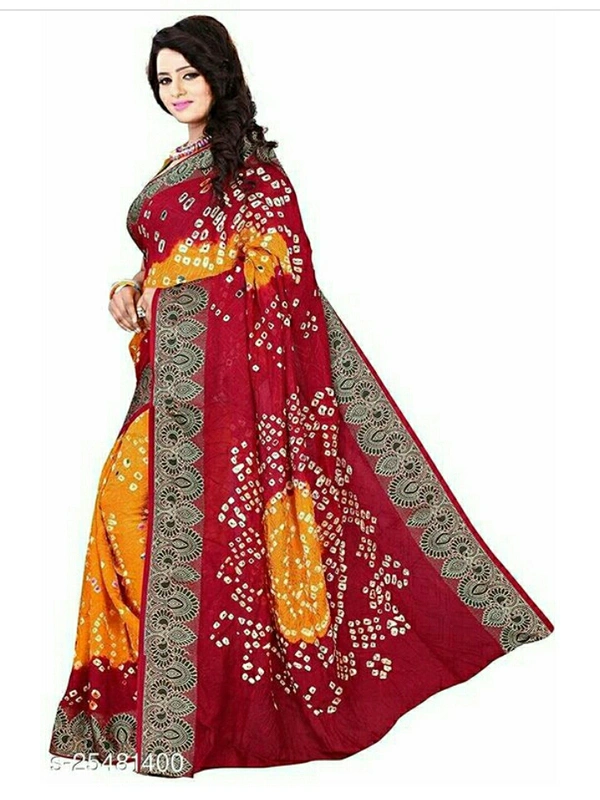 Charvi Sunsational Saree - red, free size 