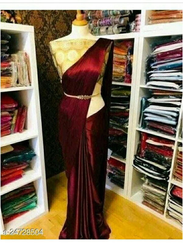 Fabulous Silk Sarees - free size , gold colour 