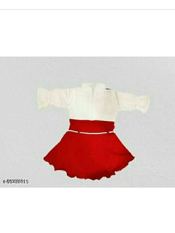 Princess Classic Girls Dress - red and white , 0-3 mouth,3-6 mouth,6-9 mouth,9-12 mouth,12-15 mouth,15-18 mouth,18-21 mouth,21-24 mouth up to2yea