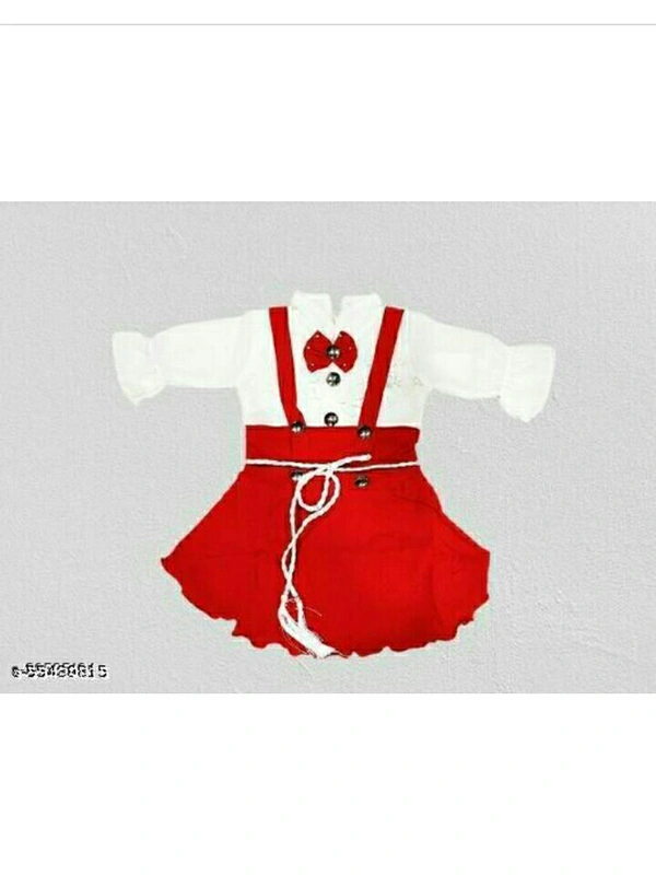 Princess Classic Girls Dress - red and white , 0-3 mouth,3-6 mouth,6-9 mouth,9-12 mouth,12-15 mouth,15-18 mouth,18-21 mouth,21-24 mouth up to2yea