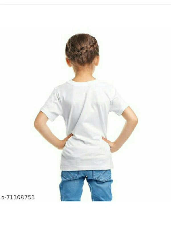 Trending Printed White T-shirt For Boys And Girls  - white , 0-3 mouth to 16year all size available , new 