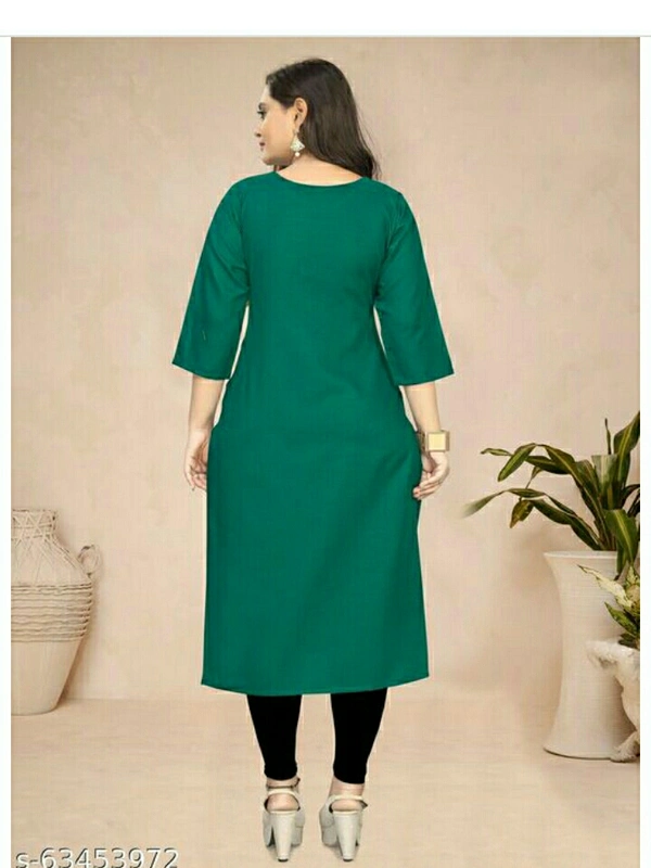New Arrival Women's Solid Cotton Kurtis  - green , M L XL XLL , New 