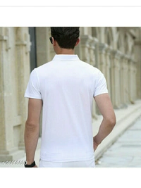 European Trendy T-shirt For Men's  - white , S M L XL , New 
