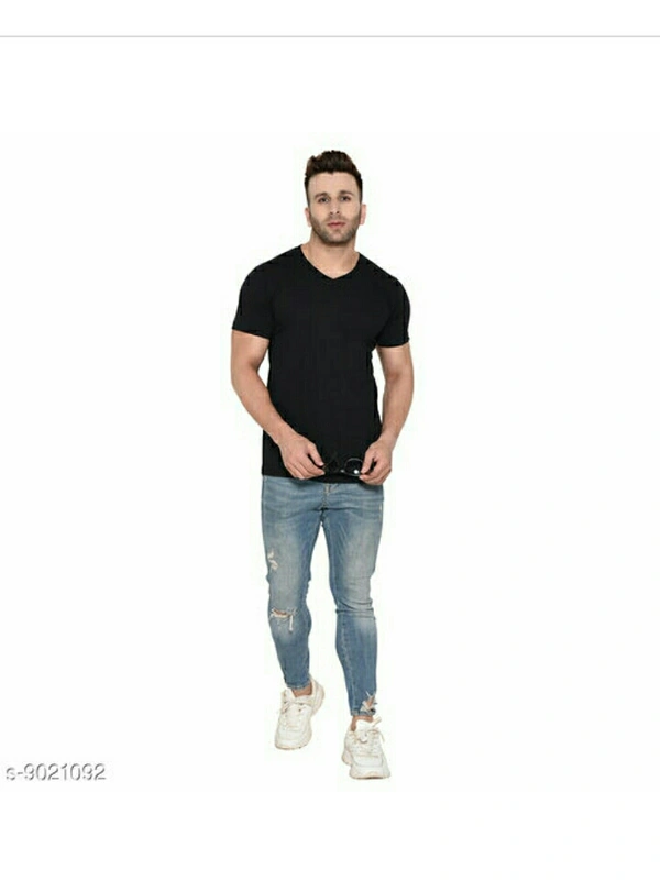 PHRILL MEN'S Neck Half Sleeve Cotton  T-shirt  - black and different colour available , S M L XL , new