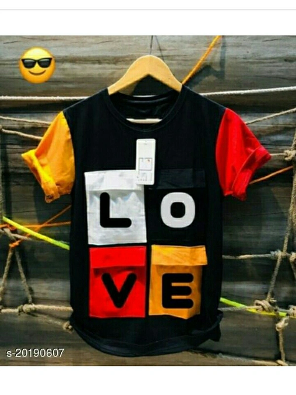 Fancy Ravishing Cotton Men T-shirts - yellow and red , new , S M L XL XLL 