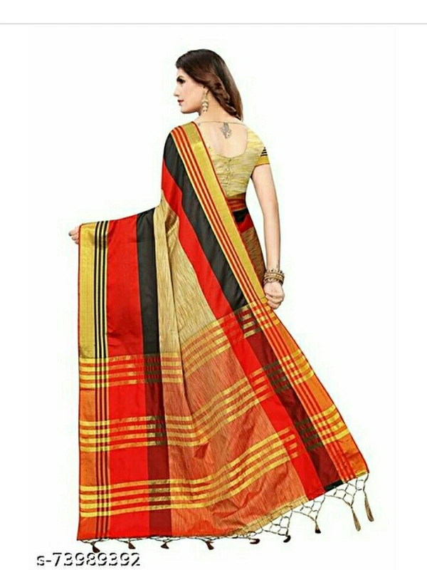 KAVERI SAREE  - designing red, free size , new