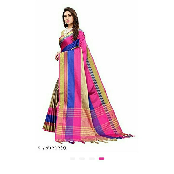 Trendy KAVERI SAREE - designing pink and blue, free size , new