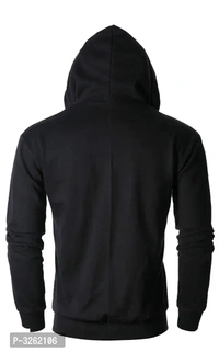 Black Printed Cotton Belned Jacket  - Black, L, New Tranding