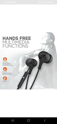 Newly Launched  Wired Earphones with HD Mic, Aluminium Metallic Bullet Design with Enhanced 3D Sound & Super Bass (Platinum Black) - black, normal