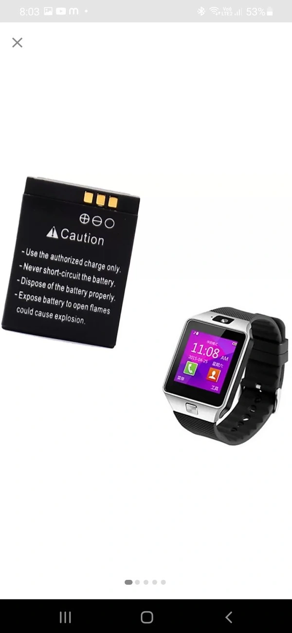 Smart Watch Battery Best Battery  - Black