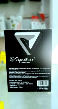 Signature Wire Earphone - Black