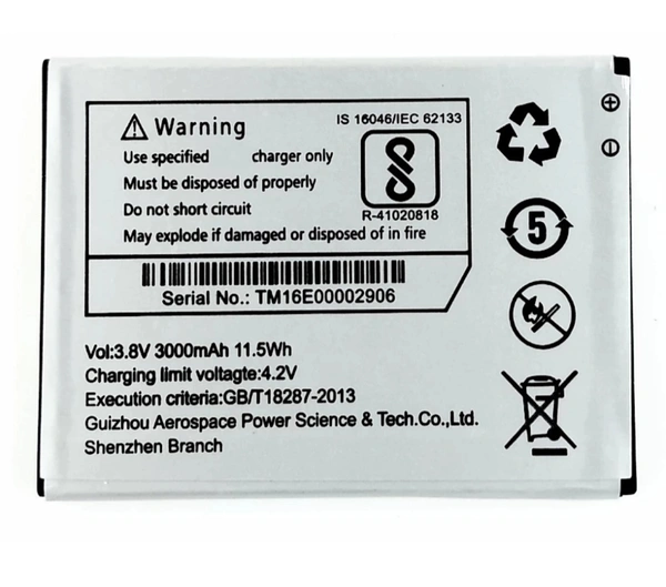 Lava Z61 Grand Cell Battery - Black